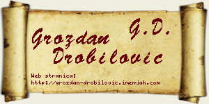 Grozdan Drobilović vizit kartica
